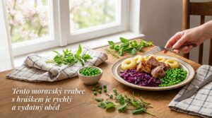 Tento moravský vrabec s hráškem je rychlý a vydatný oběd